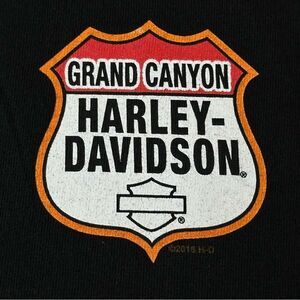 HARLEY-DAVIDSON Motorcycles Black Grand Canyon Tshirt Men’s Size 2XL